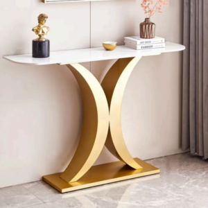 Gold Metal Console Table