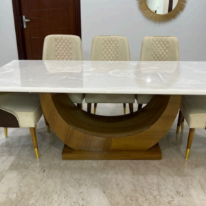 Metal-Base 5-Seater Dining Table Top