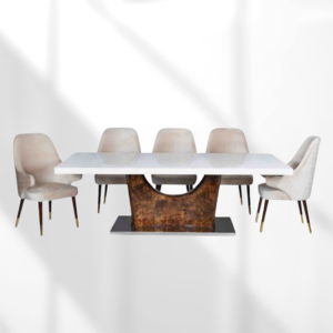 Antique Rectangular 5-Seater Dining Table Top