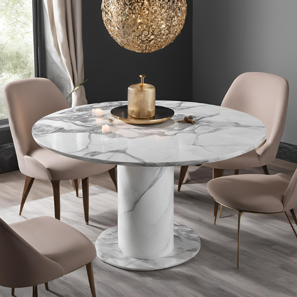 Round dining table